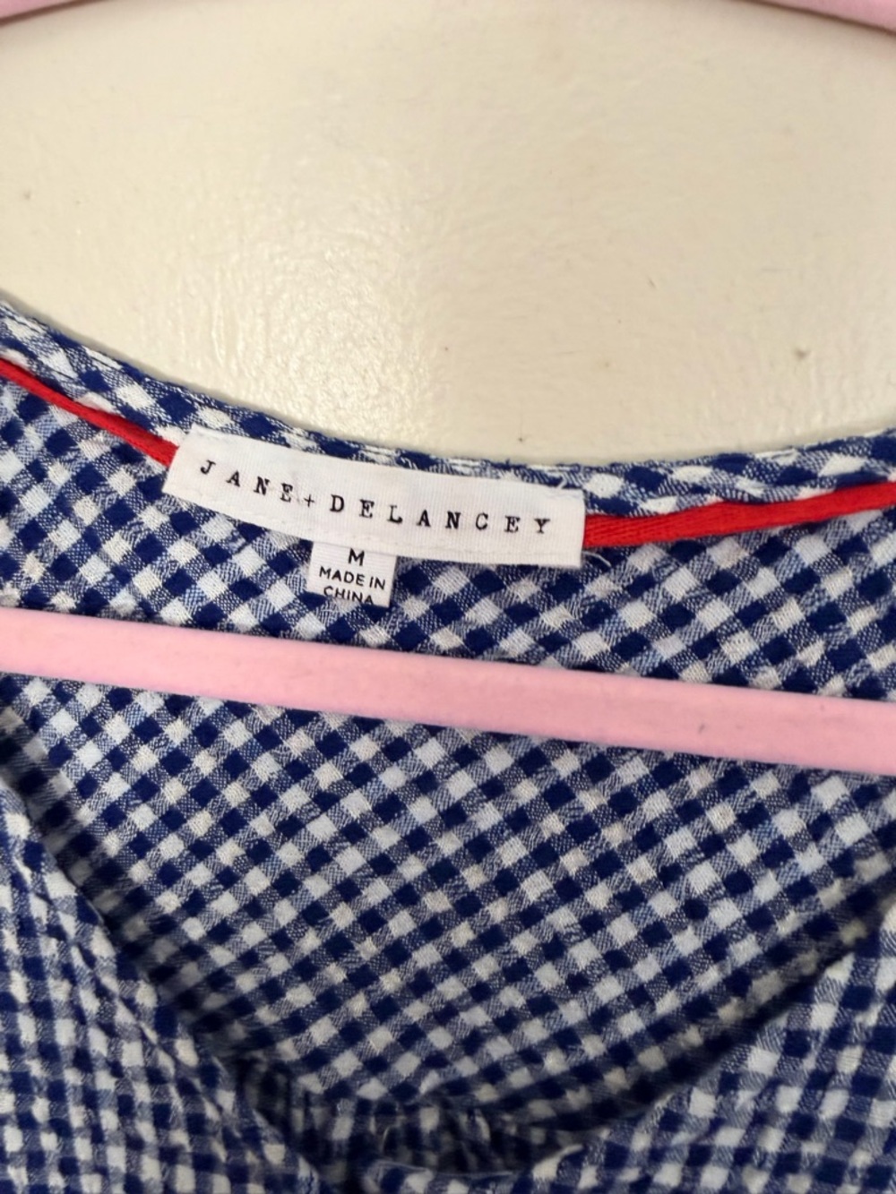 Jane + Delancey Blue Gingham Top